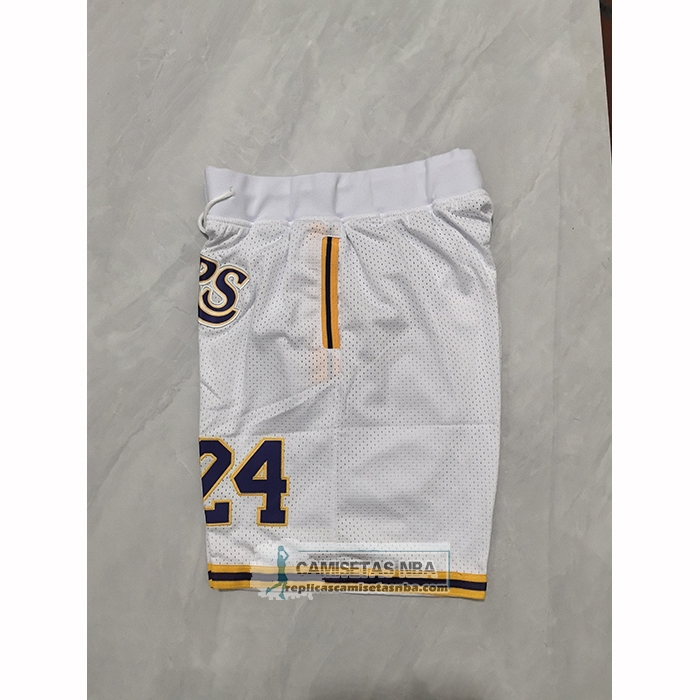 Pantalone Los Angeles Lakers Mitchell & Ness Hardwood Classics Blanco